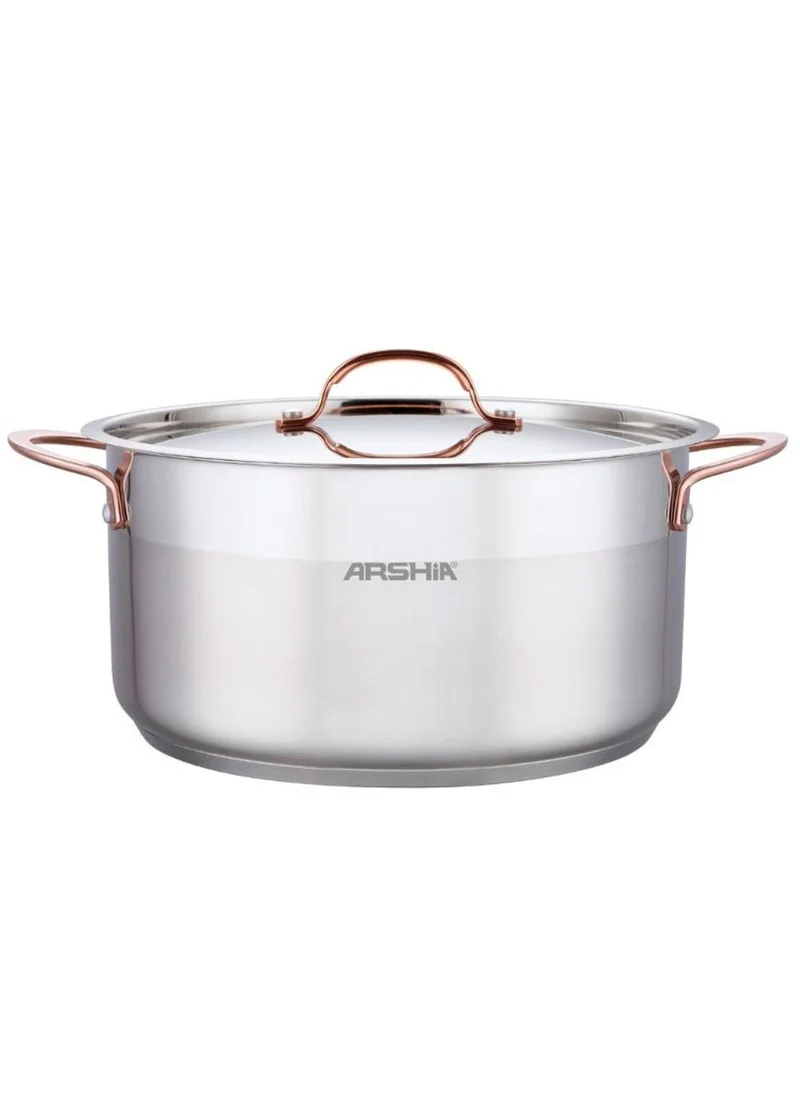 Arshia Arshia Premium stainless steel casserole with 2Lid 18cm Stock Pot