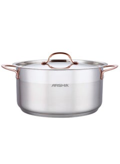 Arshia Arshia Premium stainless steel casserole with 2Lid 18cm Stock Pot  - Image 1