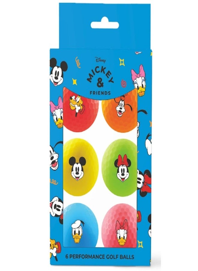 Volvik Mickey & Friends Disney Vimat Golf Balls (6 Pack, Mickey & Friends) - Image 1