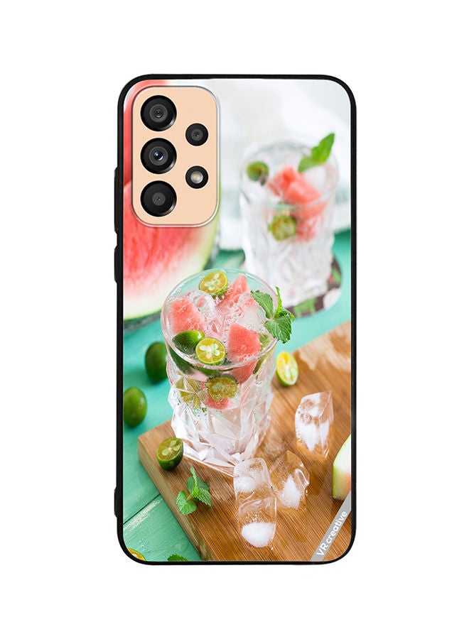 VR CREATIVE Protective Case Cover For Samsung Galaxy A53 5G Chilling Melon Design Multicolour - Image 1