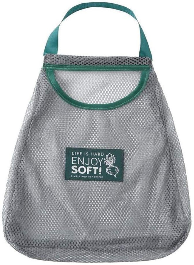 RASOFAB ZWERLIN Reusable Hanging Storage Vegetable Mesh Bag Washable Wall Hanging Fruit Basket for Vegetable, Fruits or Pantry Organizer Bag, Pack of 1 - Image 1