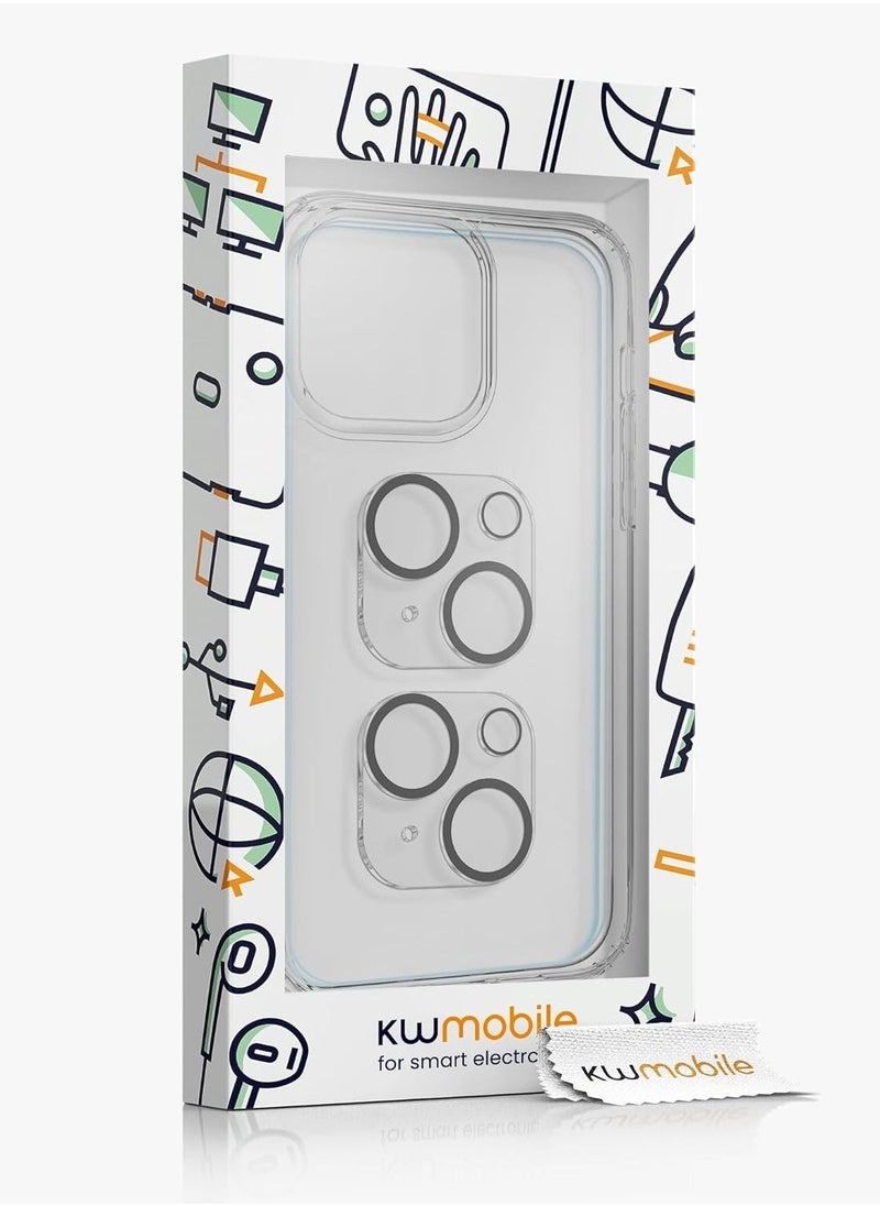 Raxoom 5-in-1 Clear Case Set for iPhone 15 â€“ Includes Screen & Camera Protectors â€“ Transparent - Image 5