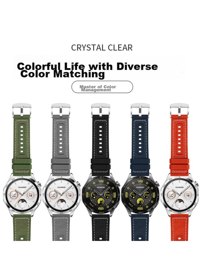 Tinker Xiaopijiang Compatible With Huawei Watch Bands Gt5pro/gt4/gt3pro/gt2, Composite Watch Band For Watch4pro/watch3, Honor/xiaomi Watch, Silicone Watch Strap - Image 3