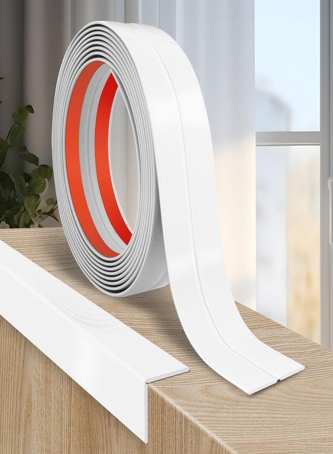 LSGCQ Flexible Wall Corner Protector, Peel and Stick Wall Corner Protector Edge Protector Self Adhesive Wall Strip Trim for Wall Edges Corner Ceiling (White, 2cm x 6m) - Image 1