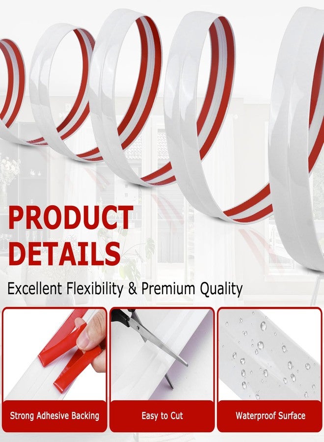 LSGCQ Flexible Wall Corner Protector, Peel and Stick Wall Corner Protector Edge Protector Self Adhesive Wall Strip Trim for Wall Edges Corner Ceiling (White, 2cm x 6m) - Image 2