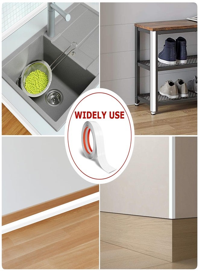 LSGCQ Flexible Wall Corner Protector, Peel and Stick Wall Corner Protector Edge Protector Self Adhesive Wall Strip Trim for Wall Edges Corner Ceiling (White, 2cm x 6m) - Image 5