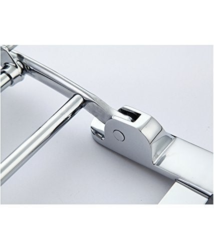 Planet Stainless Steel Folding Towel Rack for Bathroom/Towel Stand/Hanger/Bathroom Organizer/Bathroom Accessories (18 Inch-Chrome) - Image 5