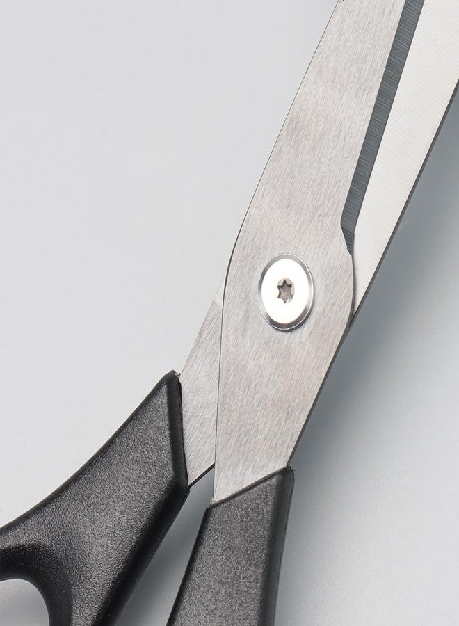 MEI YI TIAN All Purpose Ceramic Scissors 8" Black Straight Shears Non-Sticking Sharp Blade Comfort ABS Grip Blunt Tip Safety Cutting Tool for Office School Crafting Kitchen - Image 3