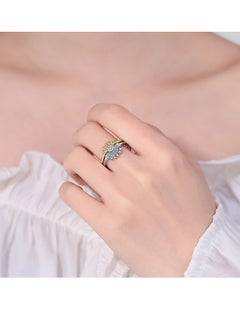 Gasin Pair of Personalized Simple Sun and Moon Rings Stacked Rings with Diamonds Couple Rings for Men and Women  - Image 3