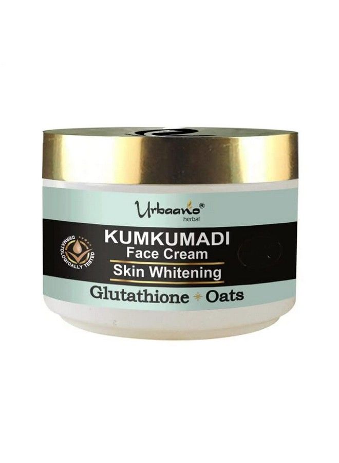 Urbaano herbal كريم الوجه كومكومادي لتفتيح البشرة مع الجلوتاثيون والشوفان، كريم مرطب ومتوهج لتصحيح البقع الداكنة وتجديد شباب الوجه للرجال والنساء 50 جرام - Image 1