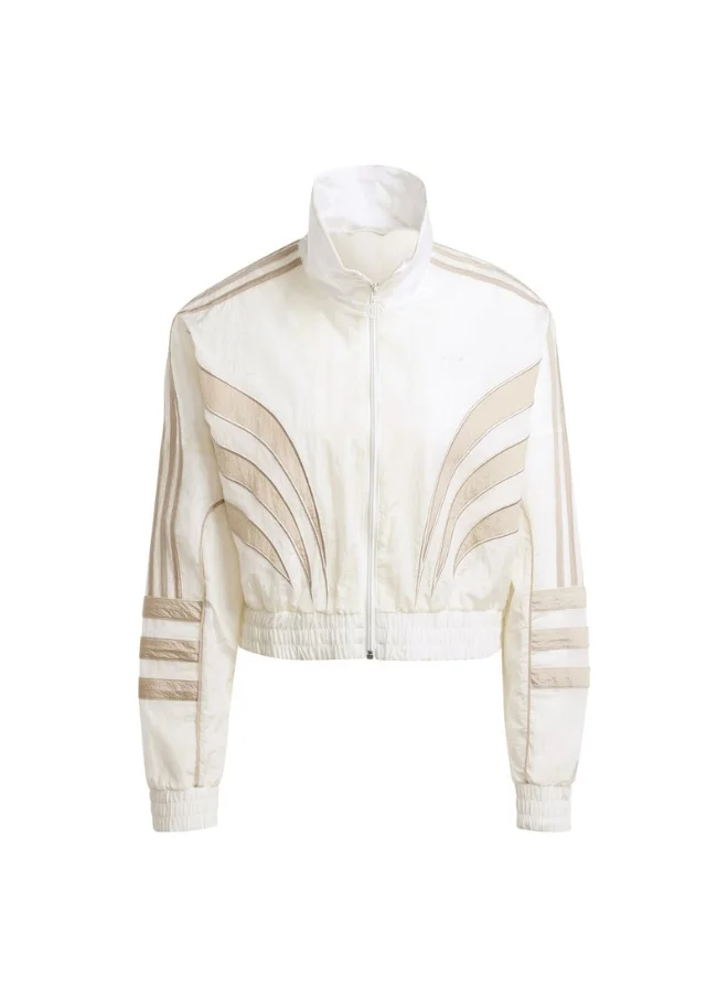 اديداس اوريجينالز adidas CROP ATLANTA TT White Originals Women TRACK TOPS