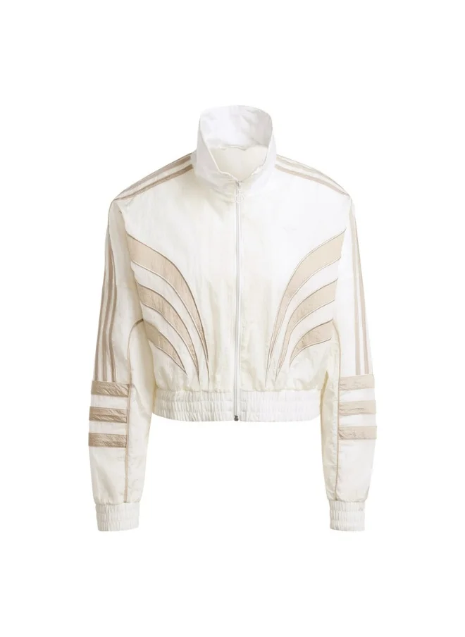 اديداس اوريجينالز adidas CROP ATLANTA TT White Originals Women TRACK TOPS