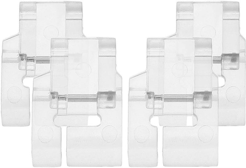 4Pcs Transparent Low Shank Presser Foot for Sewing Machines Easy Install Replacement Foot for Quilting Patchwork and Fabric Sewing Suitable for Home Craft and Tailoring Use - Image 1