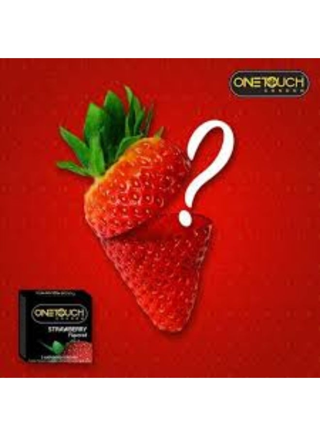 ون تاتش واقي ذكري 3 قطع - احمر - Image 2