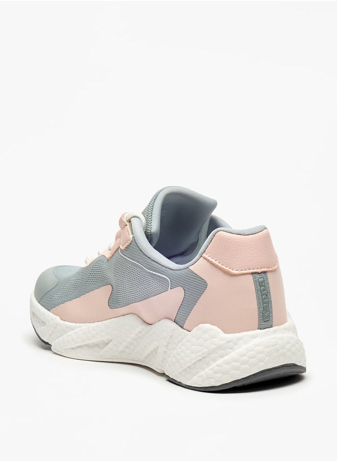 Kappa Women's Colourblock Sports Shoes with Lace-Up Closure  - Image 2