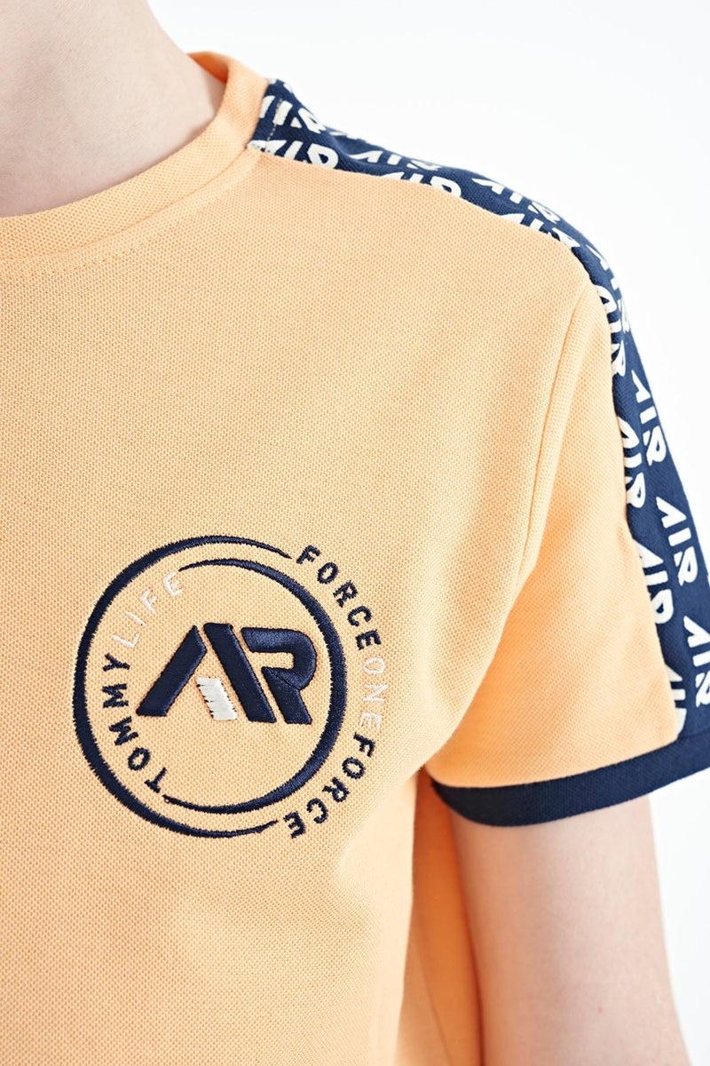 Tommy Life Melon Shoulder Print Detailed Standard Pattern O Neck Boy T-Shirt - 11121 - Image 2