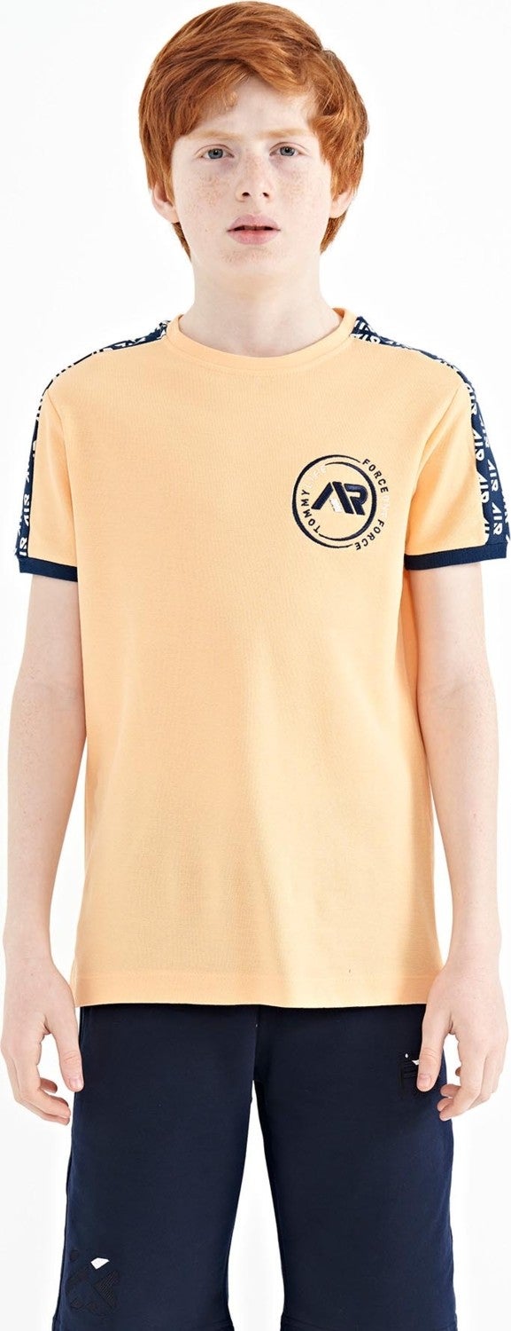 Tommy Life Melon Shoulder Print Detailed Standard Pattern O Neck Boy T-Shirt - 11121 - Image 1