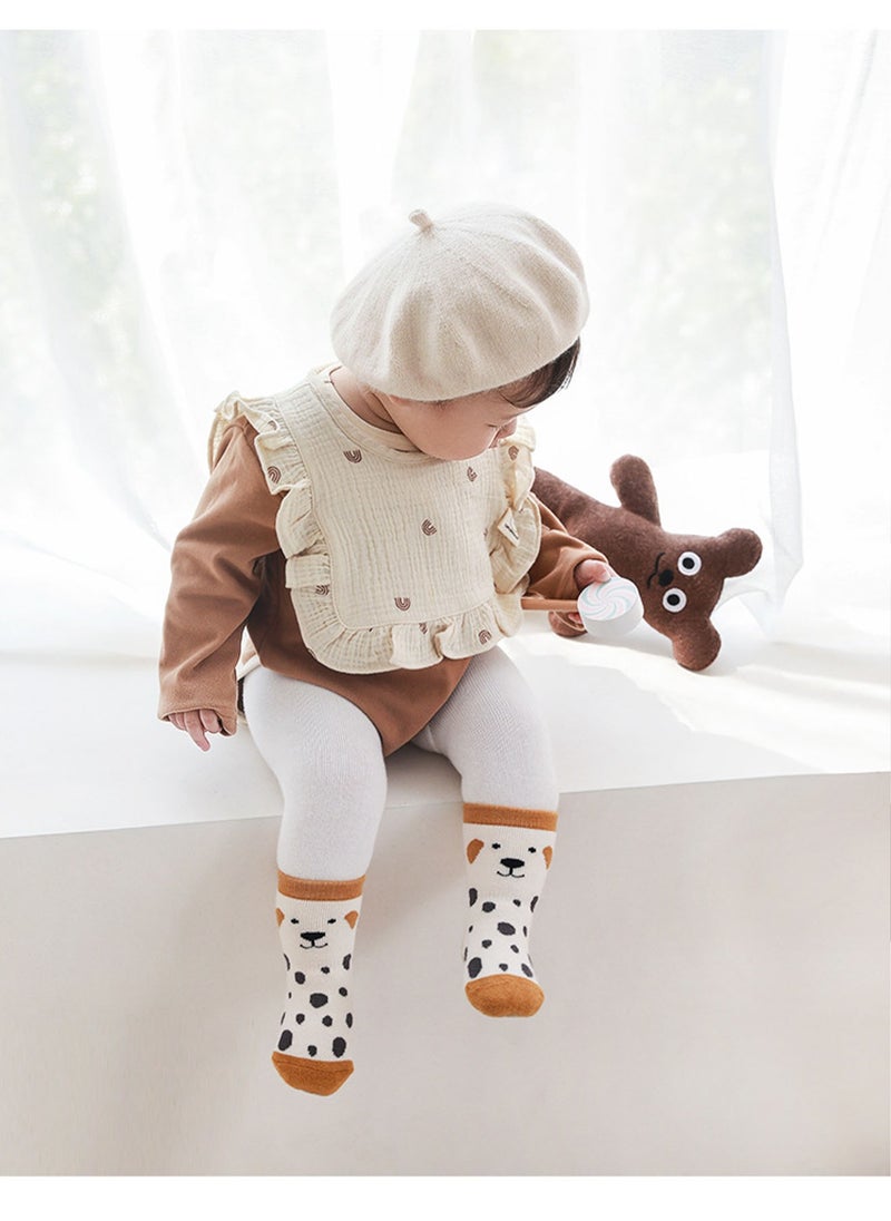 Generic - 2 Pairs Baby Non-skid Floor Socks Toddler Newborn Infant Non Slip Socks with Grips Anti-Slip Cartoon Design Silicone Anti-Skid And Not Easy To Fall Suitable For 1-3 Years Old - Image 1