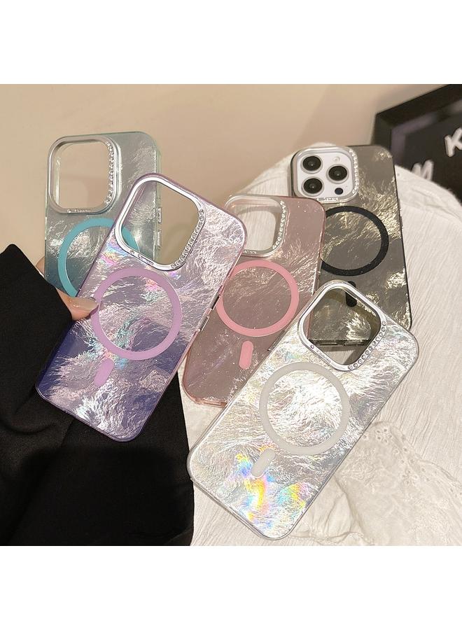 S-TOP Case For iPhone 12 Pro Max Tinfoil Texture MagSafe PC Phone Case - Image 2