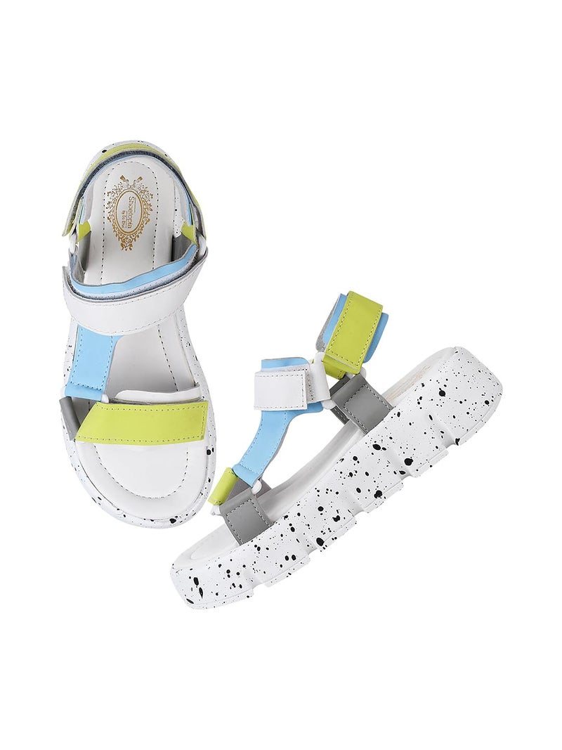 Shoetopia Casual White Sandals For Women /EU38 - Image 1