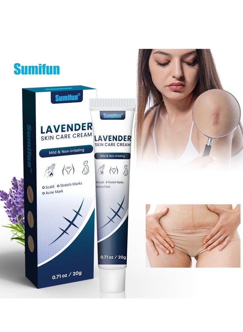 سوميفون كريم العناية بالبشرة باللافندر، كريم تقشير البشرة وإصلاحها، لطيف وغير مهيج - Image 1