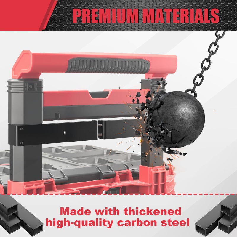 BPOPO Packout Compact Mounting Plate Holder Compatible With Milwaukee 4822-8426 Rolling Toolbox, Mounted On Packout Toolbox Handle ,Mounting Plate For Tool Storage, Organization - Image 4