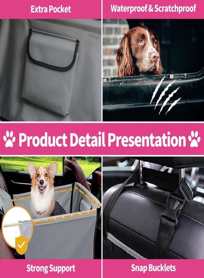 WINBATE Back Seat Covers for Dogs, 100% Waterproof Single Back Seat Covers with Storage, Heavy-Duty&Nonslip&Washable, Dog Seat Covers Fits for Cars, Trucks & SUVs - Image 3