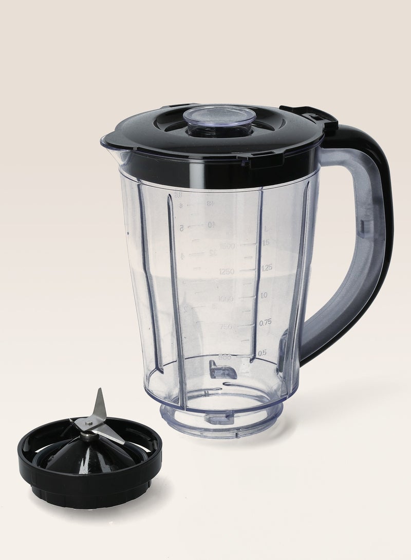 ألبرتو خلاط 2فى 1 بوعاء1.5 لتر بلاستيك 500واط بسرعتين مع خاصيه النبض - Image 3