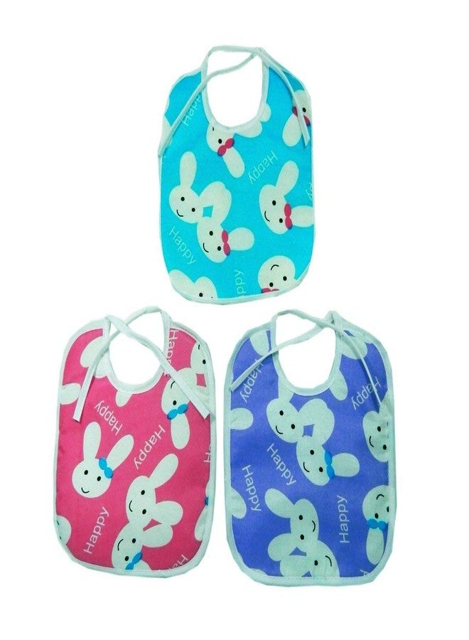Crawl'in Kids Funny Kid Printed Baby Feeding Multi Color Bib for 0-6 Months Baby (Design May Vary)
