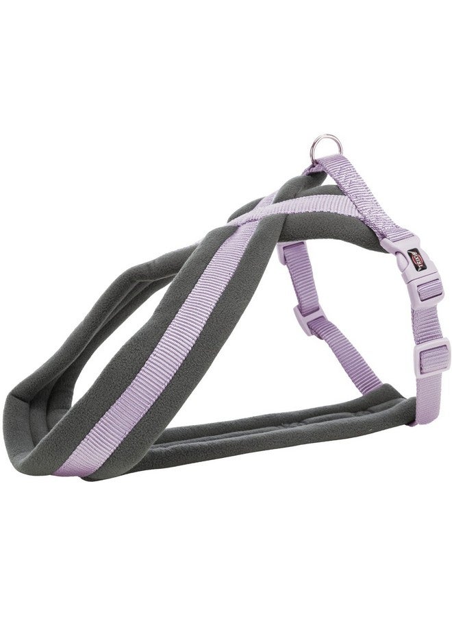 تريكسي حزام تجوال ممتاز للكلاب مصنوع من حشوة من الصوف، قابل للتعديل وخفيف الوزن، حلقة قوية على شكل حرف D تحافظ على الحزام والمقود في مكانهما - م 45-80 سم/25 مم أرجواني فاتح