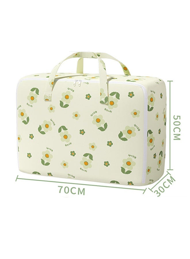 Large Storage Bag Quilt Storage Bag with Carry Handles Collapsible Moving Bags Foldable Closet Organizers Storage Containers  Strong Moving Bags for Clothes Pillows Blankets Bedding Storage Bags 70*30*50cm (105L) Moving Box Alternative - Image 2