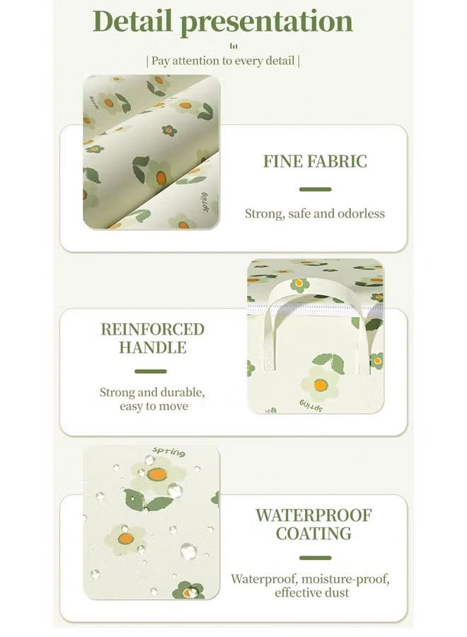 Large Storage Bag Quilt Storage Bag with Carry Handles Collapsible Moving Bags Foldable Closet Organizers Storage Containers  Strong Moving Bags for Clothes Pillows Blankets Bedding Storage Bags 70*30*50cm (105L) Moving Box Alternative - Image 5