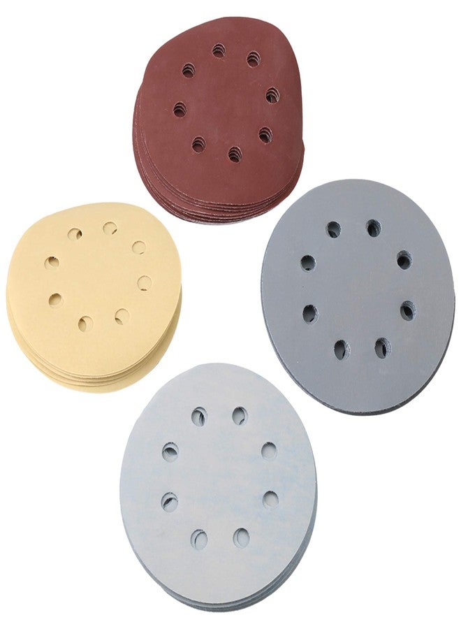 CNBTR Round Sanding Discs Hook Loop Sandpaper 1500# 2000# 3000# 5000# 7000# Sander for Polishing Parts Pack of 50 - Image 1