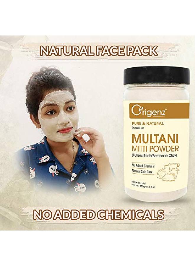 Origenz Premium Multani Mitti Powder 100Gm (Pack Of 2) - Image 3