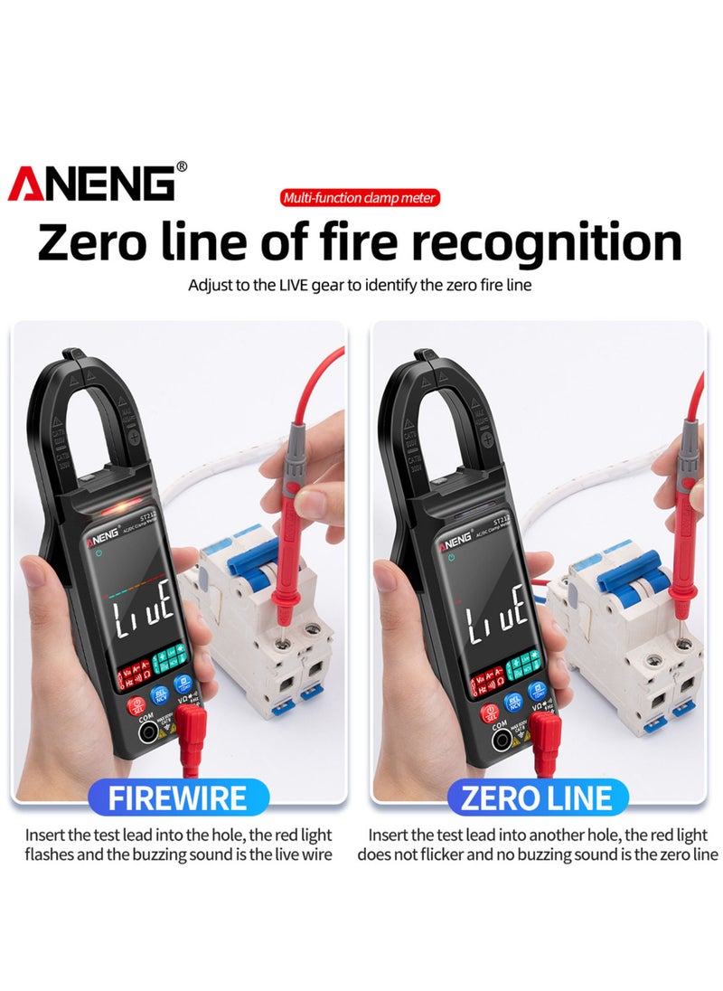 ANENG - ST212 Clamp Meter Intelligent Digital Clamp Multimeter 6000 Counts Smart AC & DC Voltmeter 400A Ammeter VA Colored Display Auto Range Clamp Type Tester NCV Non-contact Voltage Measurer Resistanc - Image 1