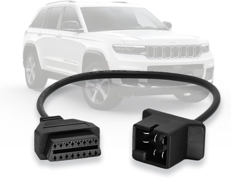 AMHTDOL OBD1 to OBD2 Adapter for Chrysler 6pin to 16pin Diagnostic Cable - Image 1