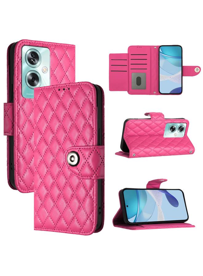 S-TOP Case For OnePlus Nord N30 SE Rhombic Texture Flip Leather Phone Case with Lanyard - Image 1