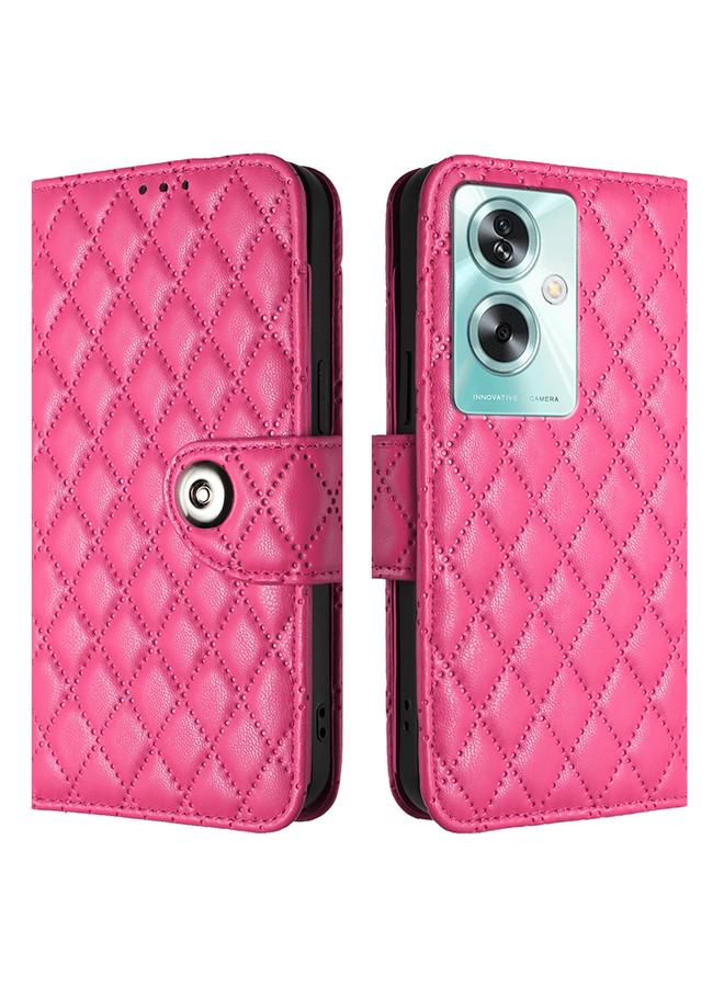S-TOP Case For OnePlus Nord N30 SE Rhombic Texture Flip Leather Phone Case with Lanyard - Image 2