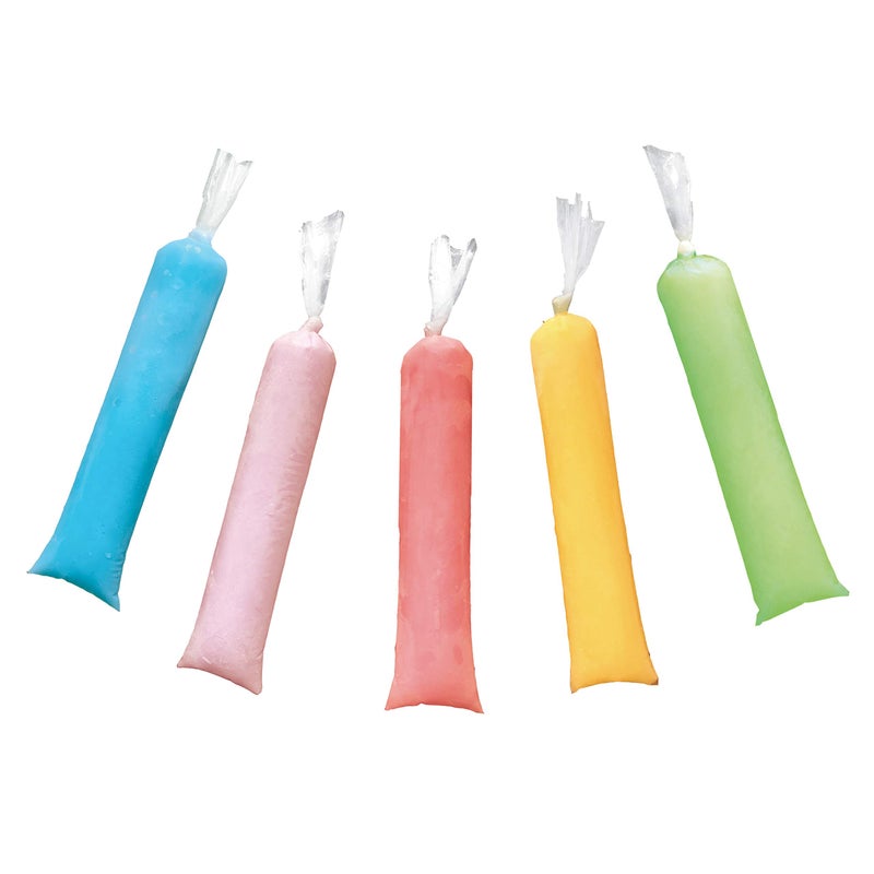 Linvin Linvin 2x12 inch Bolsas Para Helado BolisIce Candy WrappersIce Moldes Para Paletas De Helado Plastic Disposable Ice Popsicle Bags and icecream Makerpack of 200