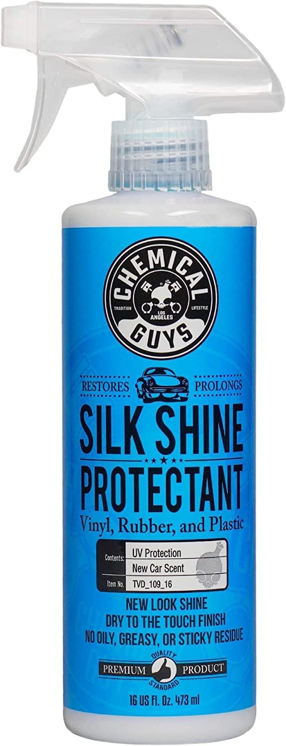 Chemical Guys TVD_109_1602 Silk Shine Spray-able Dry-to-The-Touch Dressing and Protectant for Tires, Trim, Vinyl, Plastic and More, Safe for Cars, Trucks, Motorcycles, RVs & More, 16 fl oz (2 Pack) - Image 1