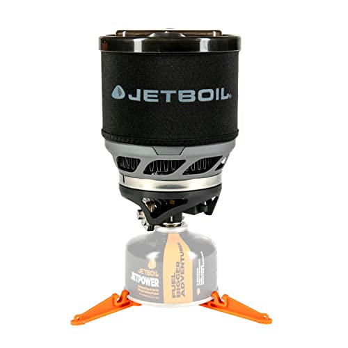 Jetboil MiniMo Camping and Backpacking Stove Cooking System with Adjustable Heat Control (Carbon) - Image 1