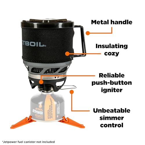 Jetboil MiniMo Camping and Backpacking Stove Cooking System with Adjustable Heat Control (Carbon) - Image 5