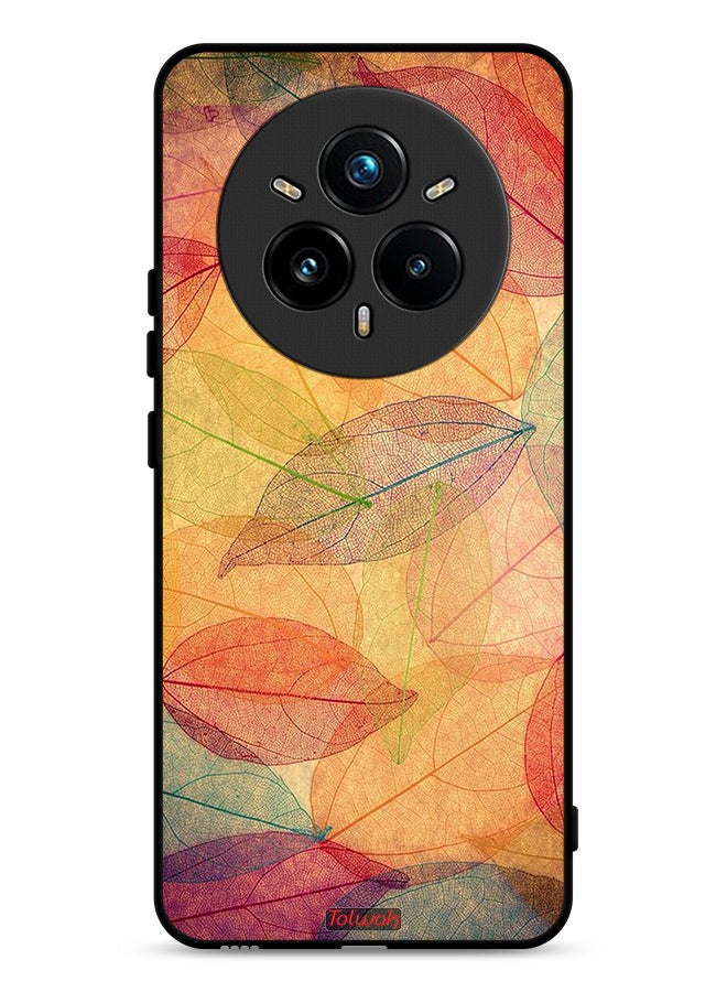 Tolwak Realme 14 Pro 5G Protective Case Cover Leaves Abstract Digital Art