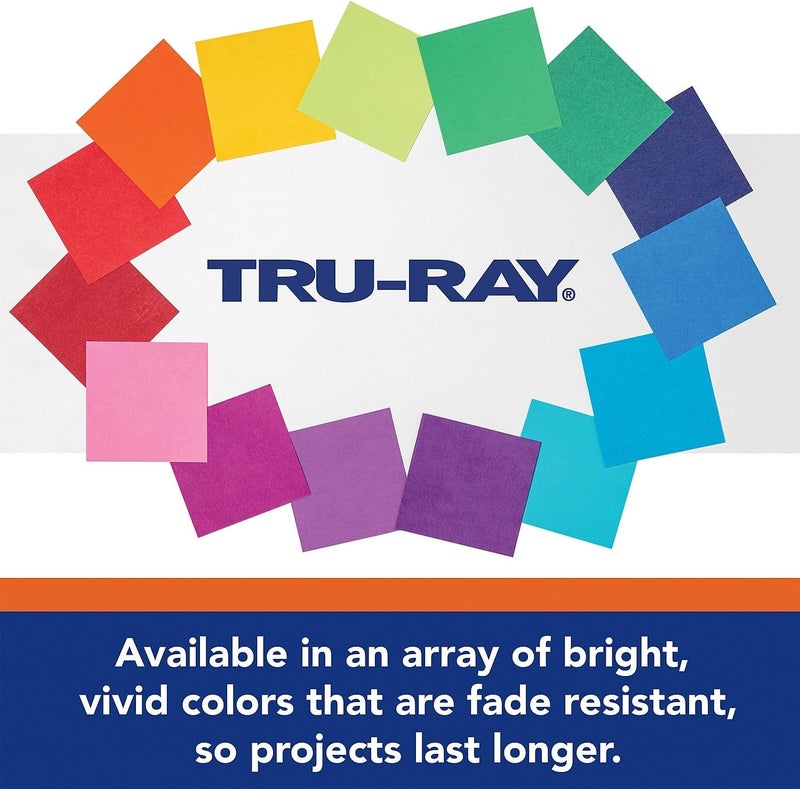 TRU-RAY ® Construction Paper, Black, 12" x 18", 50 Sheets Per Pack, 5 Packs - Image 3