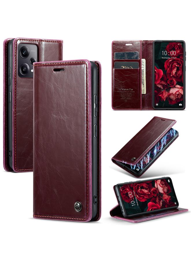 The Bros Case For Xiaomi Redmi Note 12 Pro+ 5G 003 Crazy Horse Texture Leather Phone Case