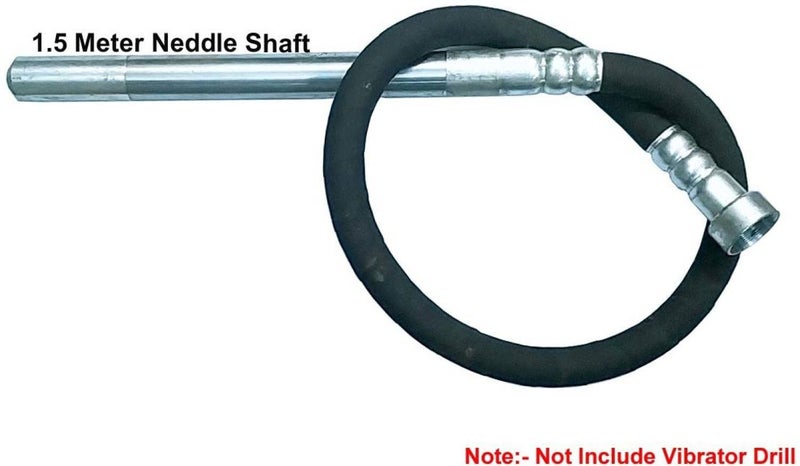 MLD SF50 Concrete Vibrator Needle Shaft Rod 15 Meter for Vibrator Drill machines Size 35mmColorMulti - Image 2