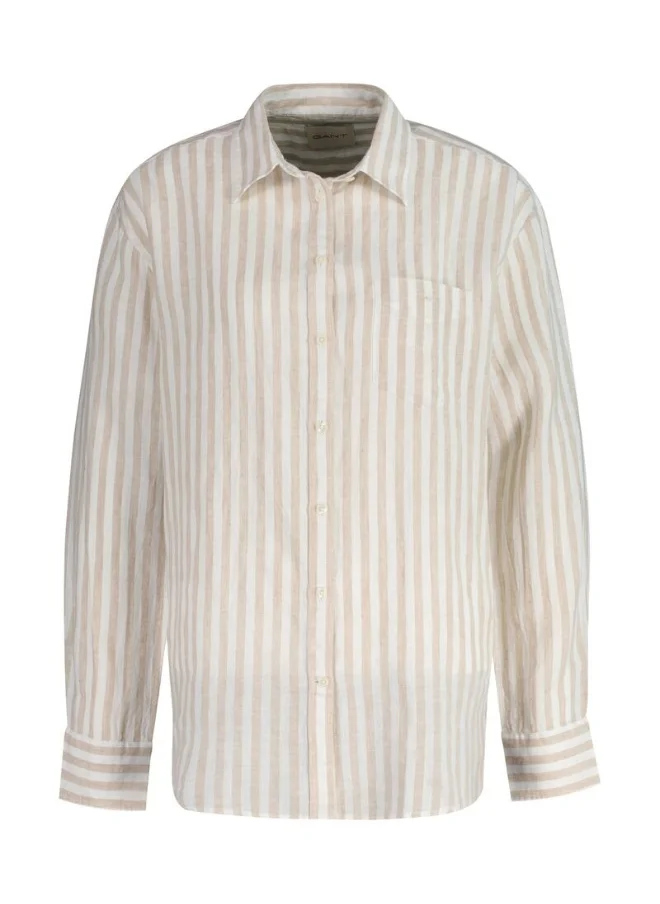 غانت Gant Relaxed Striped Linen Shirt