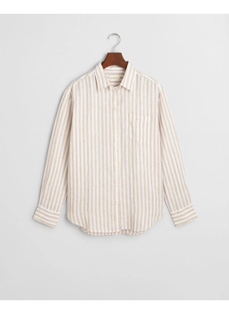 غانت Gant Relaxed Striped Linen Shirt