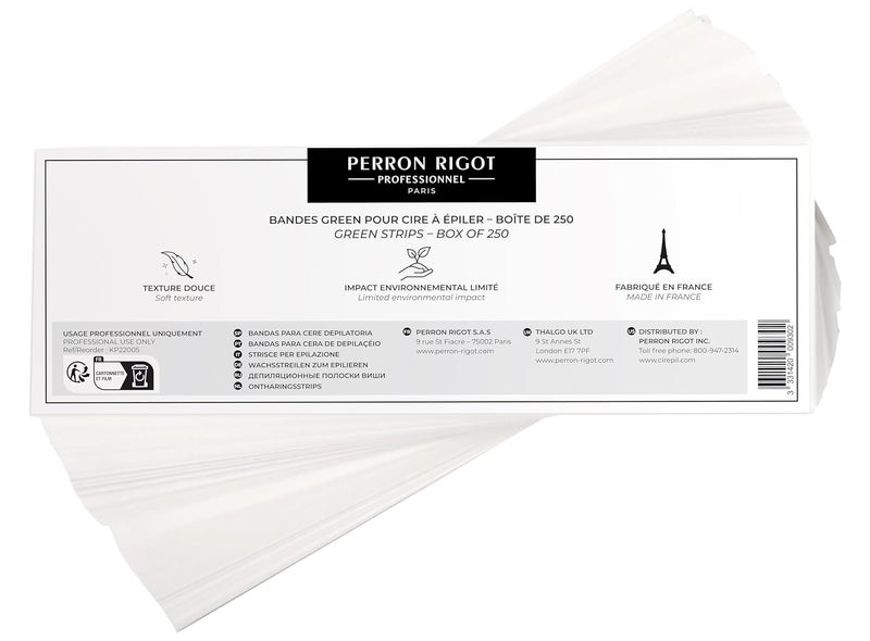 Cirepil  Organic Waxing Strips  Smooth NonWoven Stros for Waxing  Highly Resilient  Removes Hair Without Breakage  250 Units