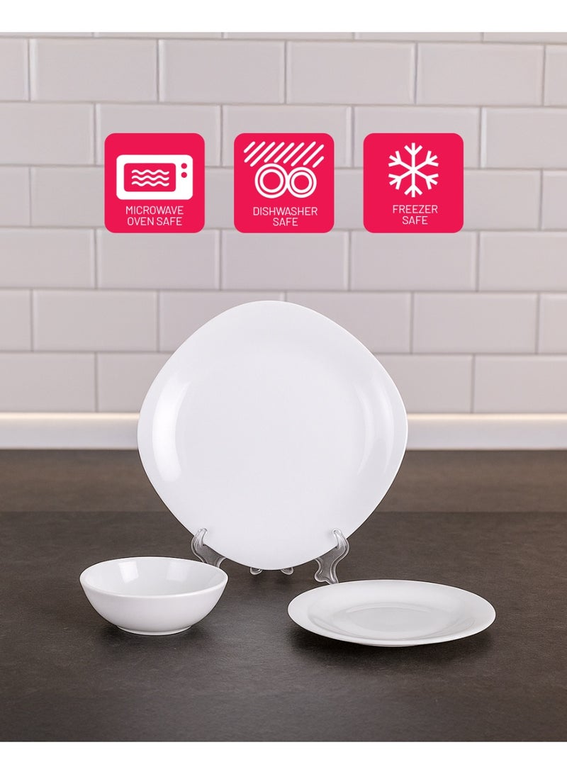 ديلكاسا طقم عشاء أوبال وير من ديلكاسا، 12 قطعة - DC3463 - Image 4